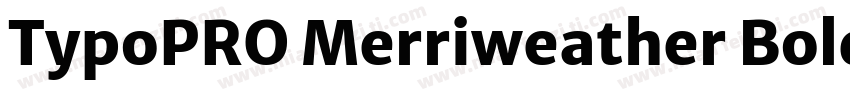 TypoPRO Merriweather Bold字体转换